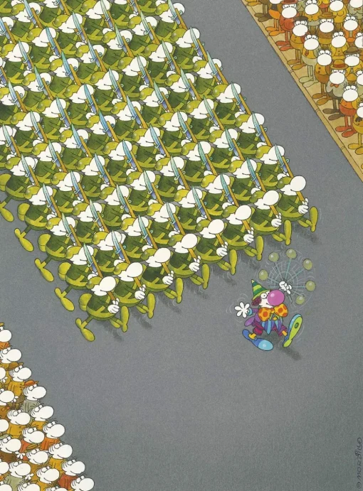 Clementoni - Mordillo - The March Jigsaw Puzzle (500 pieces) 35078
