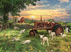 Cobble Hill - Field at Sunrise Jigsaw Puzzle (1000 Pieces)