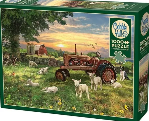 Cobble Hill - Field at Sunrise Jigsaw Puzzle (1000 Pieces)
