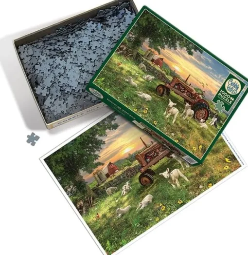 Cobble Hill - Field at Sunrise Jigsaw Puzzle (1000 Pieces)