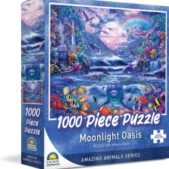 Crown - Amazing Animal Series - Moonlight Oasis by Steve Sundram Jigsa