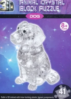 3D Animal Crystal Block Puzzle - Dog