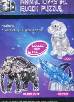 3D Animal Crystal Block Puzzle - Shark