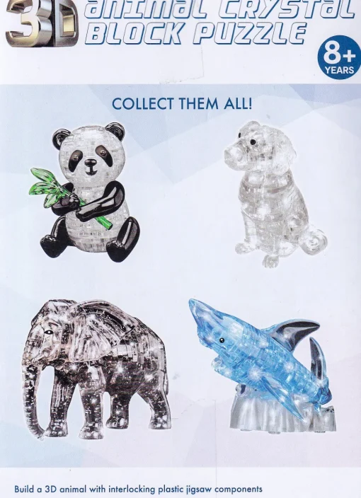 3D Animal Crystal Block Puzzle - Shark