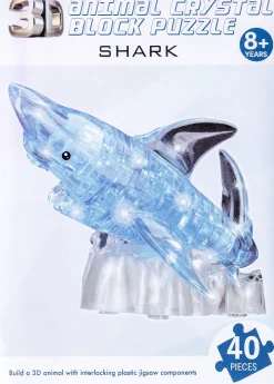 3D Animal Crystal Block Puzzle - Shark