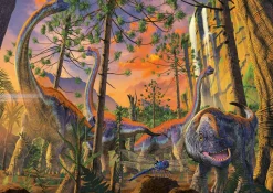 Educa - Curious (Dinosaurs) by Vincent Hie Jigsaw Puzzle (500 Pieces)