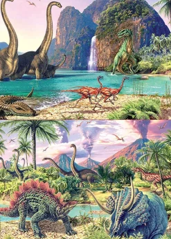 Educa - Dino World Puzzle 2x100 Pieces Jigsaw Puzzle (200 Pieces)