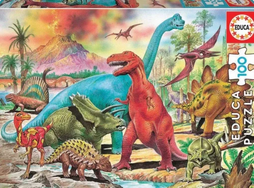 Educa - Dinosaurs Jigsaw Puzzle (100 Pieces)