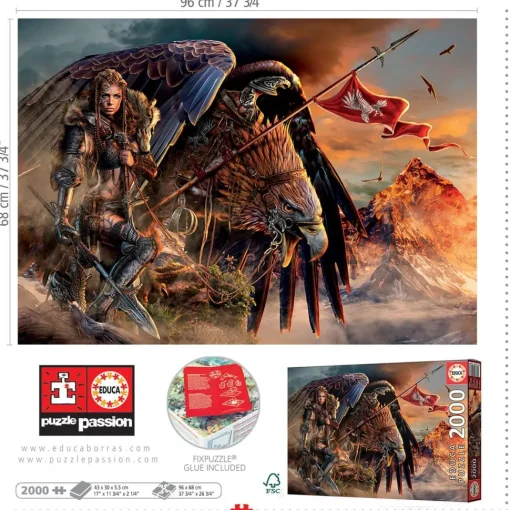 Educa - Eagle Rider Jigsaw Puzzle (2000 Pieces)