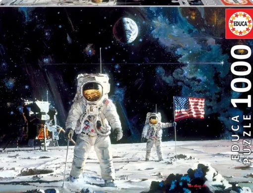 Educa - First Men on the Moon Jigsaw Puzzle (1000 Pieces)