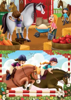 Educa - Horses 2 x 48pc Jigsaw Puzzle (96 Pieces)