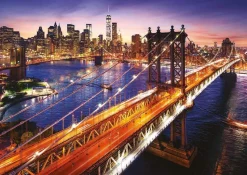 Educa - Manhattan At Dusk, Brooklyn Bridge Jigsaw Puzzle (3000 Pieces)
