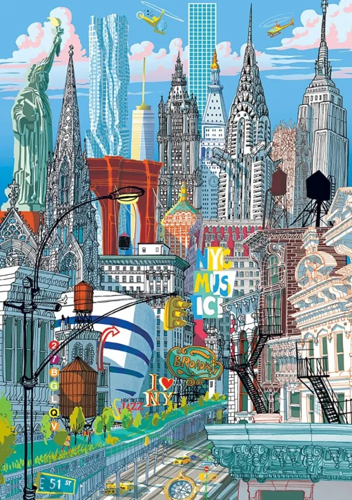 Educa - New York, Carlo Stanga Jigsaw Puzzle (1000 Pieces)