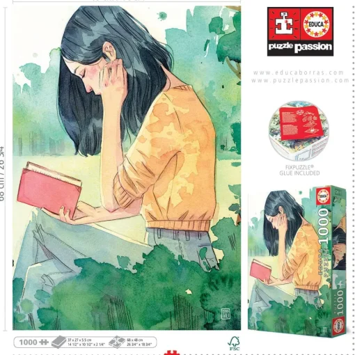 Educa - The Reader by Esther Gili Jigsaw Puzzle (1000 Pieces)