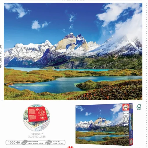 Educa - Torres Del Paine Patagonia Jigsaw Puzzle (1000 Pieces)