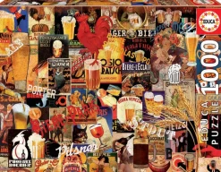 Educa - Vintage Beer Collage Jigsaw Puzzle (1000 Pieces)
