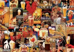 Educa - Vintage Beer Collage Jigsaw Puzzle (1000 Pieces)
