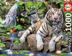 Educa - White Tigers of Bengal Jigsaw Puzzle (1000 Pieces)