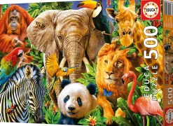 Educa - Wild Animals Jigsaw Puzzle (500 Pieces)