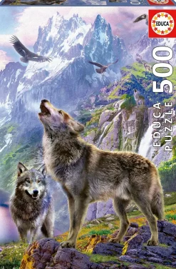 Educa - Wolves On The Rocks Jigsaw Puzzle (500 Pieces)