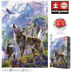 Educa - Wolves On The Rocks Jigsaw Puzzle (500 Pieces)