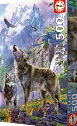 Educa - Wolves On The Rocks Jigsaw Puzzle (500 Pieces)