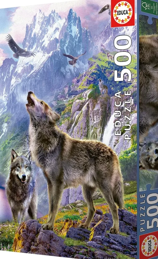 Educa - Wolves On The Rocks Jigsaw Puzzle (500 Pieces)