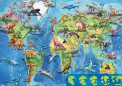 Educa - World Map Dinosaur Jigsaw Puzzle (150 Pieces)