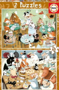 Educa - 2x48 Forest Tales Jigsaw Puzzle (96 Pieces)
