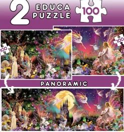 Educa - 2x100p Fairy Triptych Jigsaw Puzzle (200 Pieces)