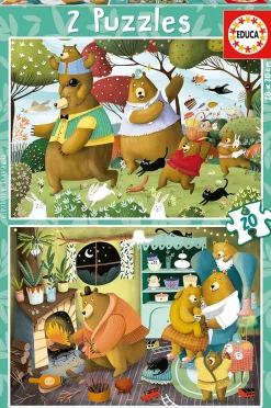 Educa - 2x20p Forest Tales Jigsaw Puzzle (40 Pieces)
