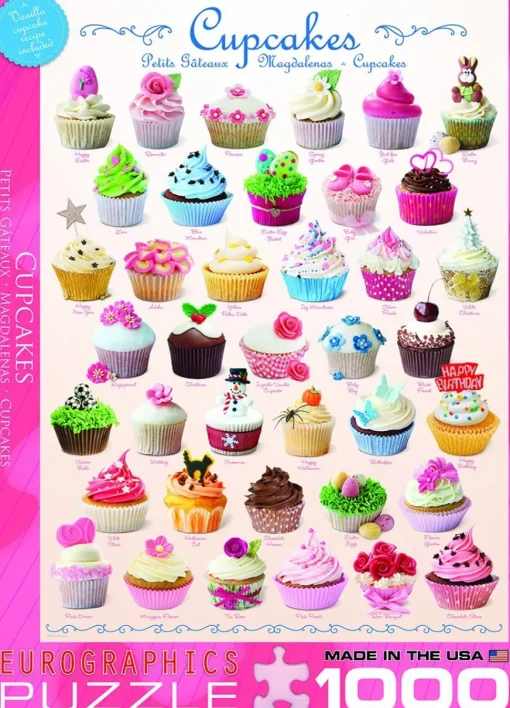 EuroGraphics - Cupcakes Jigsaw Puzzle (1000 Pieces)