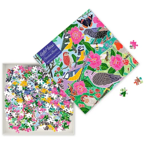 Flame Tree Studio - Garden Birds by Kate Heiss Jigsaw Puzzle (1000 Pie