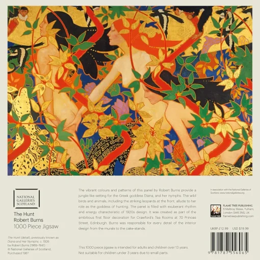 Flame Tree Studio - The Hunt by Robert Burns Jigsaw Puzzle (1000 Piece