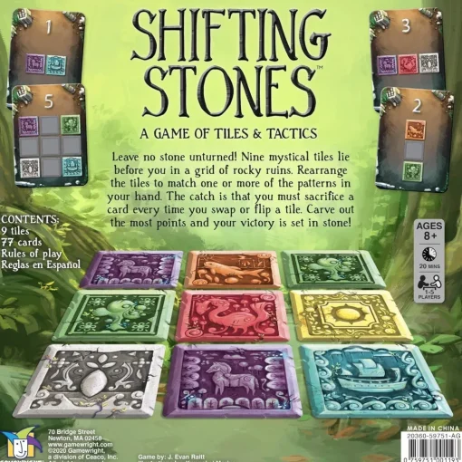 Gamewright - Shifting Stones Tiles & Tactic Jigsaw Puzzle