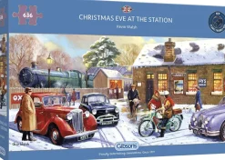 Gibsons - Christmas Eve At Station Jigsaw Puzzle (636 Pieces)