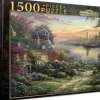 Harlington - New England Harbor by Thomas Kinkade Jigsaw Puzzle (1500