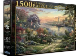 Harlington - New England Harbor by Thomas Kinkade Jigsaw Puzzle (1500