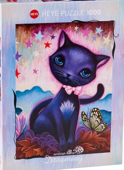 Heye - Dreaming, Black Kitty by Jeremiah Ketner Jigsaw Puzzle (1000 Pi