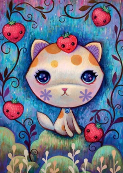 Heye - Dreaming, Strawberry Kitty by Jeremiah Ketner Jigsaw Puzzle (10