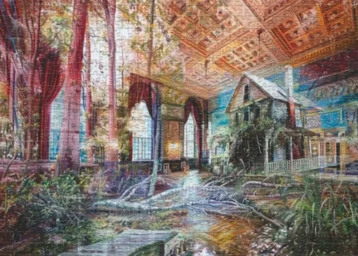 Heye - In/outside, Intruding House Jigsaw Puzzle (1000 Pieces)
