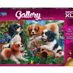 Holdson - Gallery Series 10 - Puppies at Play XL Jigsaw Puzzle (300 Pi