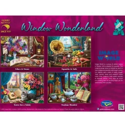Holdson - Window Wonderland Lilacs Swans by Image World Jigsaw Puzzle