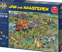 Jumbo - Food Truck Festival by Jan Van Haasteren Jigsaw Puzzle (1000 P
