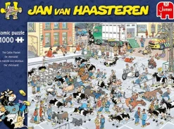 Jumbo - The Cattle Market by Jan Van Haasteren Jigsaw Puzzle (1000 Pie