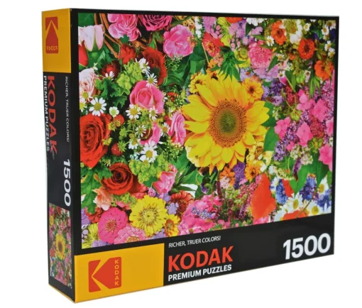 Kodak Premium Puzzles - Colourful Flower Bed 1500 piece