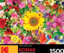 Kodak Premium Puzzles - Colourful Flower Bed 1500 piece