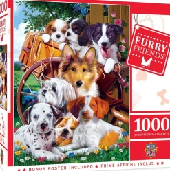 Masterpieces - Furry Friends Ready for Work Jigsaw Puzzle (1000 Pieces