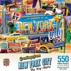 Masterpieces - Greetings from New York Jigsaw Puzzle (550 Pieces)