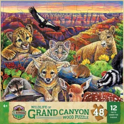 Masterpieces - Wood Fun Facts Grand Canyon Wildlife Jigsaw Puzzle (48